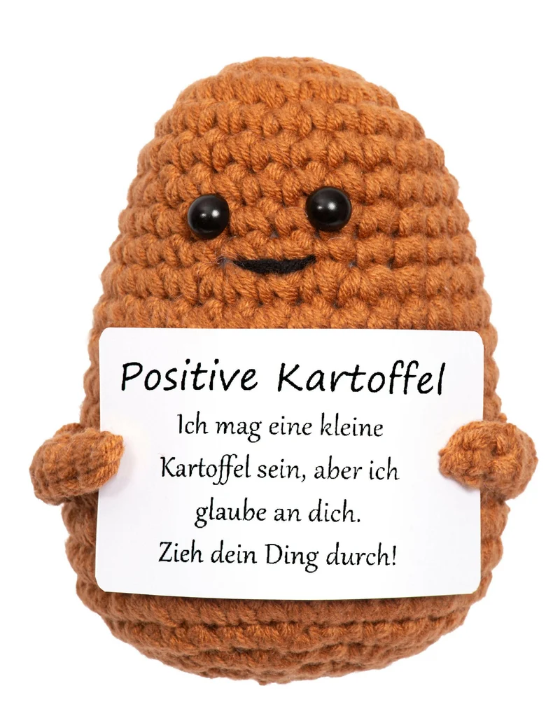 Positive Potato Plüschfigur 12cm - Kuscheltier mit Spruch