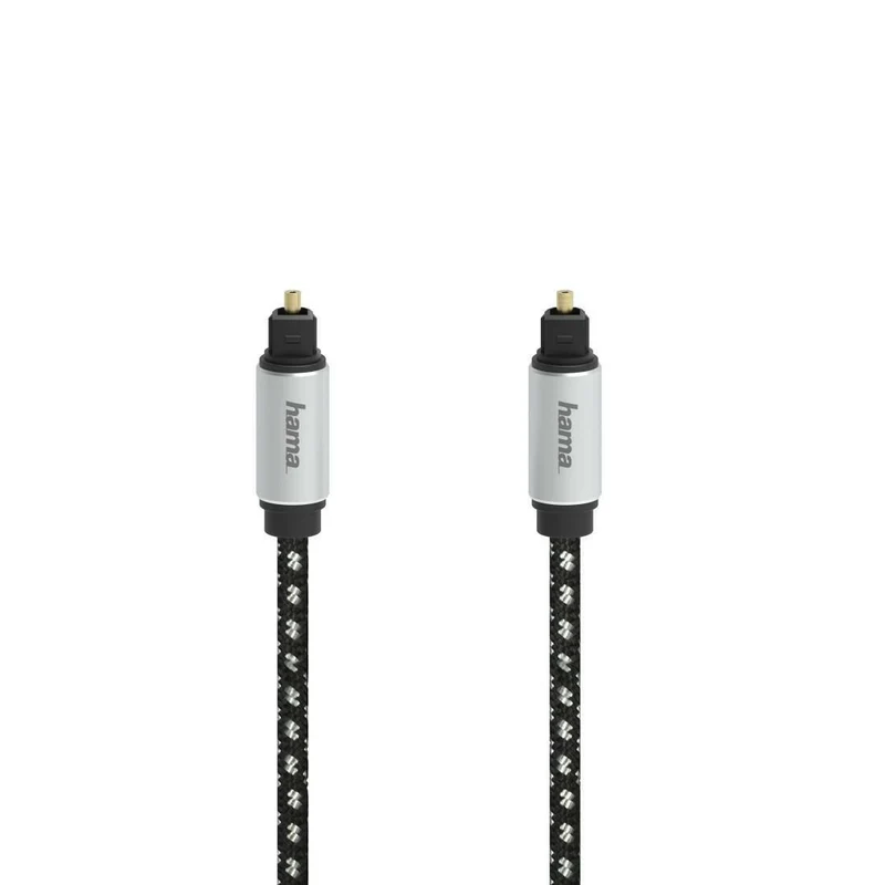 Hama Toslink Audio-Kabel 3m, optisch, schwarz, Metall