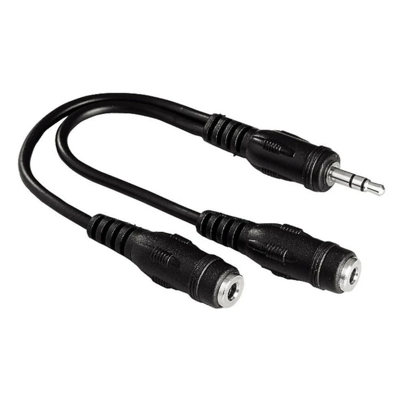 Hama Audio-Adapter 3,5 mm auf 2 x 3,5 mm Schwarz