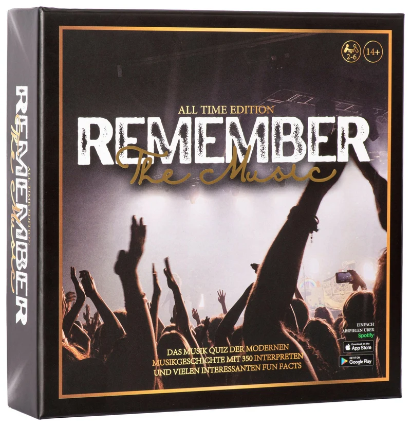 Remember the Music Partyspiel - Musik-Quiz für 2-6 Spieler