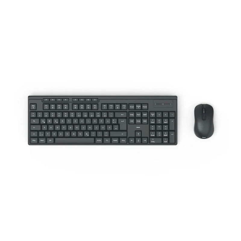 Hama WKM-200 kabelloses Maus-Tastatur-Set QWERTZ schwarz