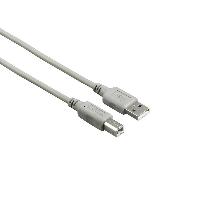 Hama USB 2.0 A auf B Kabel 3m, 480Mbps, grau
