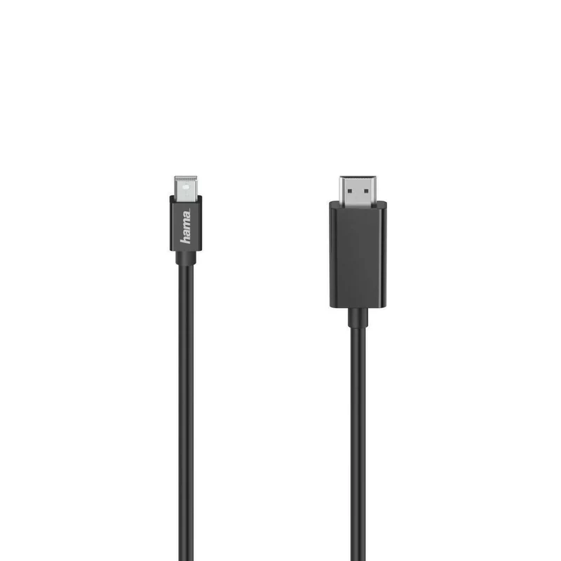 Hama Mini DP - HDMI Kabel 4K, 1,5m, Ultra HD, schwarz
