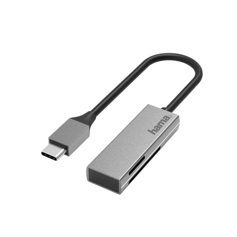 Hama USB-C Kartenleser für SD/microSD bis 2TB, 5 Gbit/s