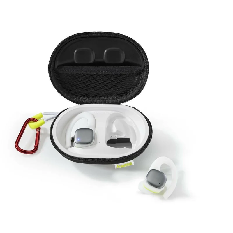 Hama True Wireless Sportkopfhörer IPX5, Weiß/Gelb
