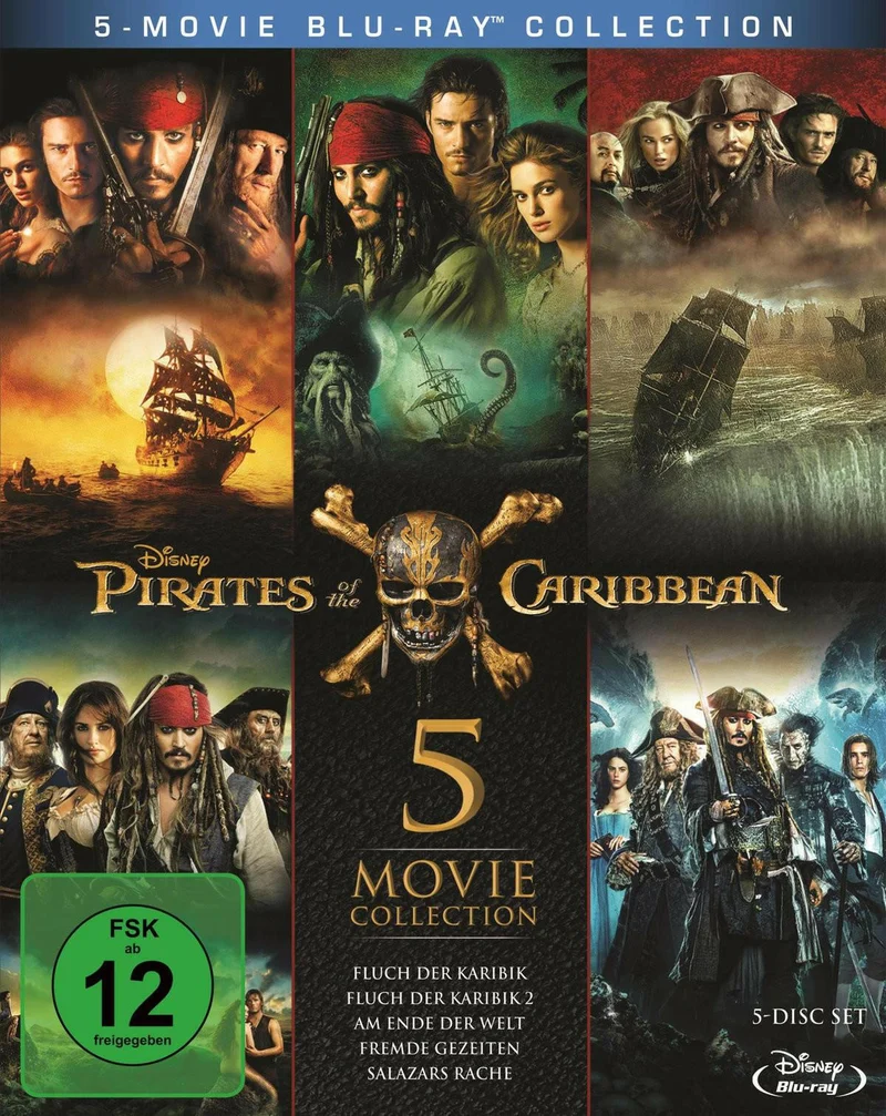 Pirates of the Caribbean 1-5 Box [Blu-ray] - Abenteuer