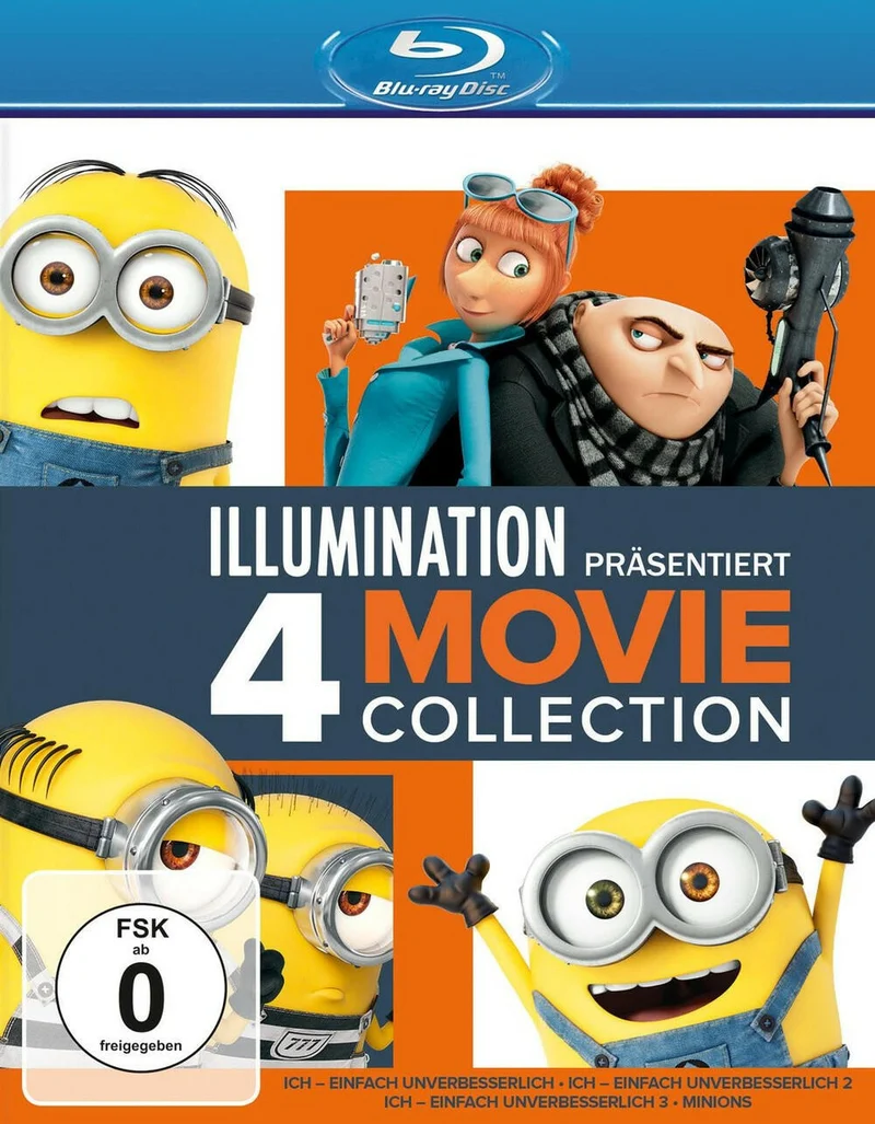 Ich - Einfach unverbesserlich 1-3 & Minions + Shrekologie