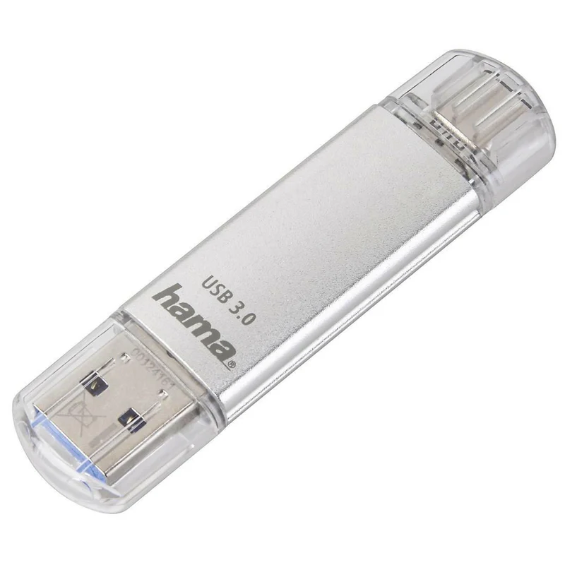 Hama C-Laeta 128GB USB-Stick USB 3.0/3.1 Type-C Silber