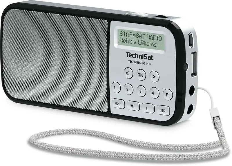 TechniSat Techniradio RDR – portables DAB+/UKW Radio silber
