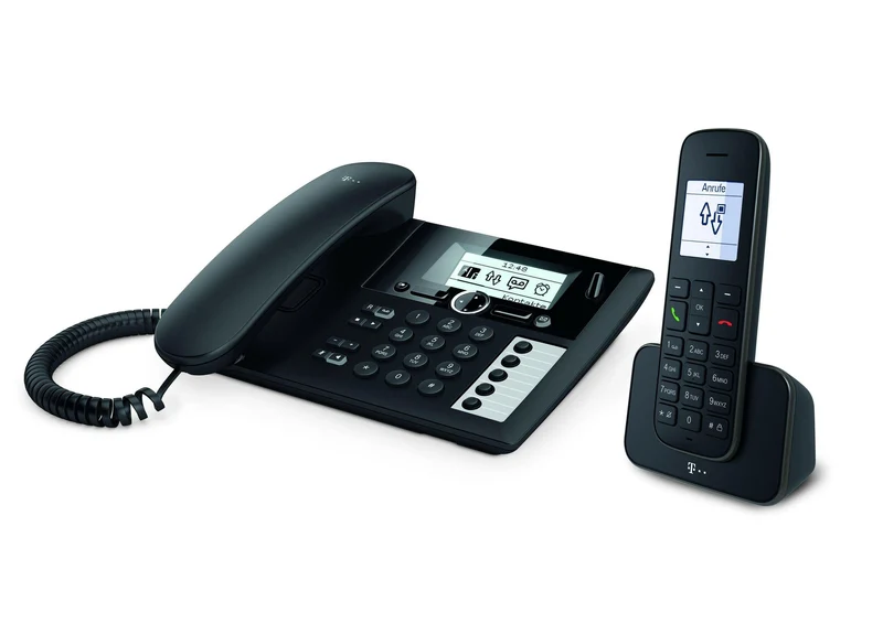 Telekom Sinus PA 207 Plus 1 Schwarz Telefon mit AB und