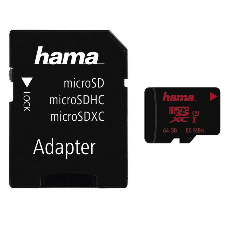 Hama microSDXC 64GB UHS Class 3 mit SD-Adapter