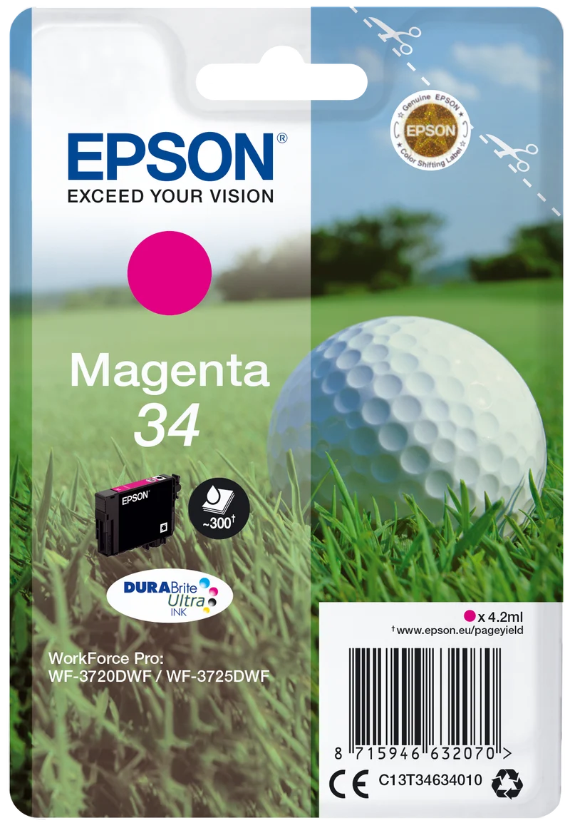 Epson C13T34634010 Original Golfball Tinte magenta 300