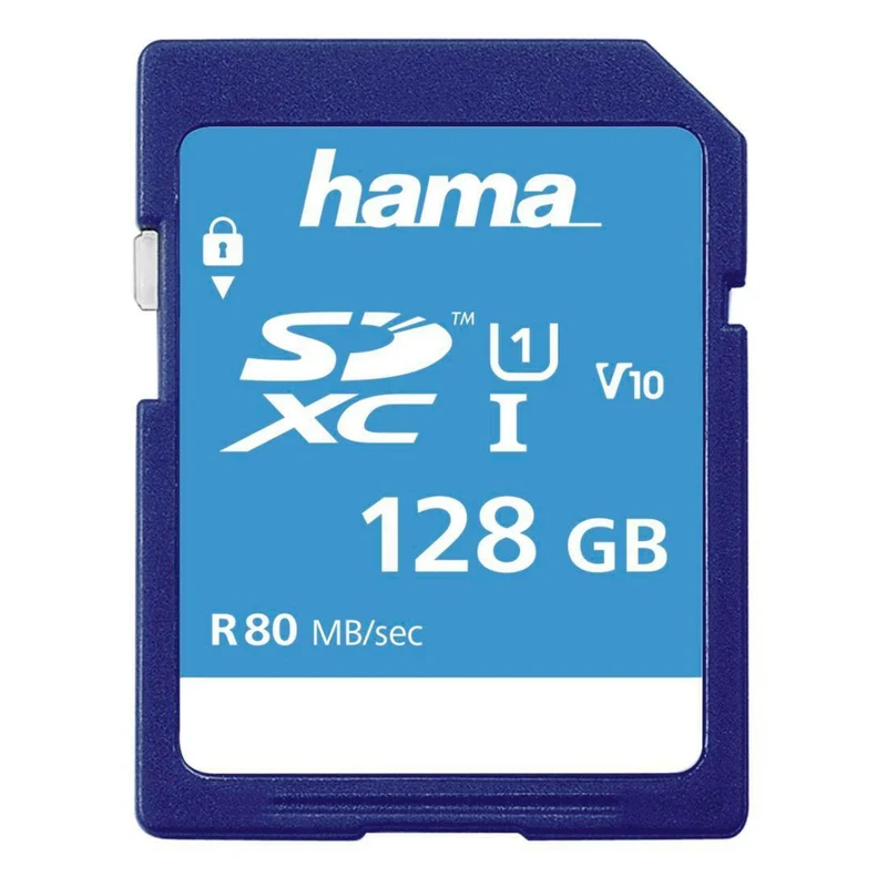 Hama 128GB SDXC-Speicherkarte Class 10 für Full-HD-Video