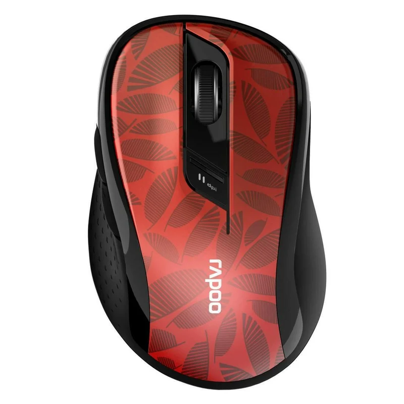 Rapoo M500 kabellose Silent Maus, rot, 1600 DPI, für PC/Mac