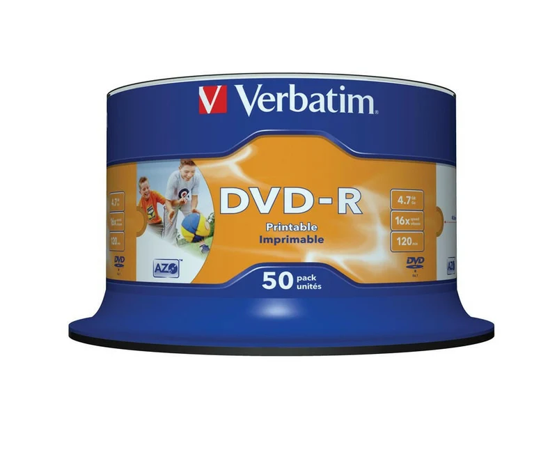 Verbatim DVD-R 4.7GB 16x - 50er-Pack Rohlinge
