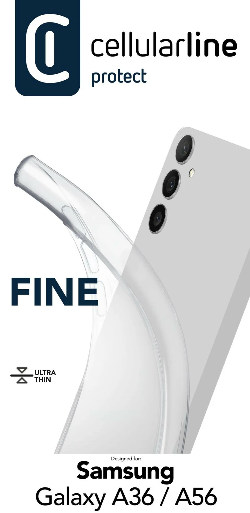 Cellularline Fine Case Transparent für Samsung A36/A56 5G