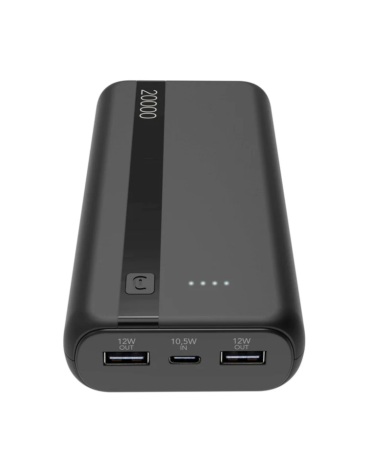 CellularLine Power Bank 20000mAh USB-C 12W Schwarz