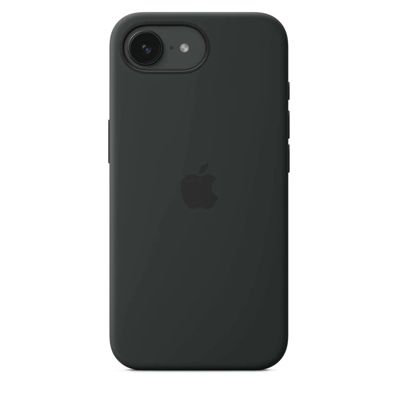 Apple iPhone 16e Silikon Case – Schwarz, Back Cover