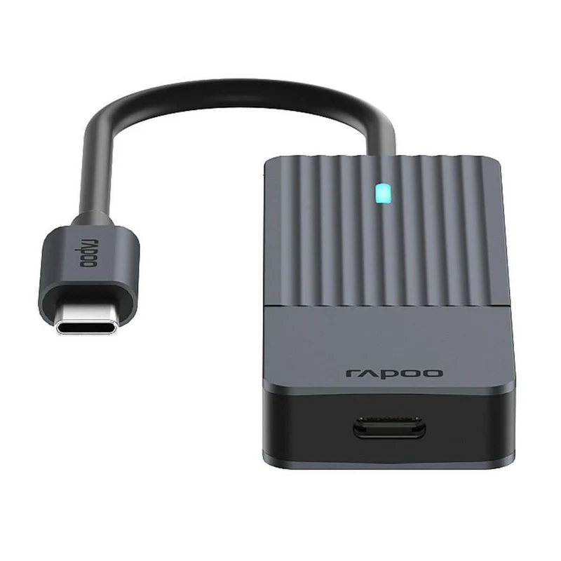 Rapoo UCH-4003 USB-C USB-A Hub, Aluminium, 5Gbps, 7,5W