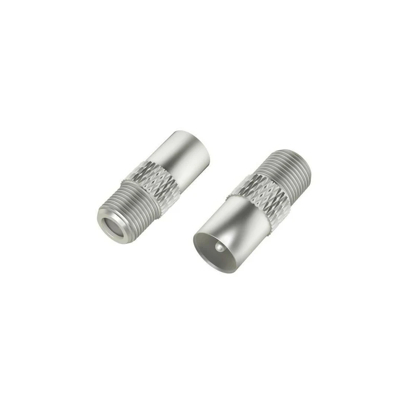 Hama SAT-Adapter-Set F-Kupplung Koax-Stecker leicht