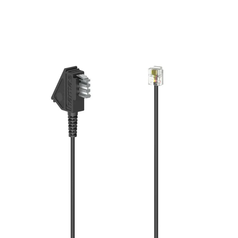 Hama Telefon Analog Anschlusskabel 3m Schwarz
