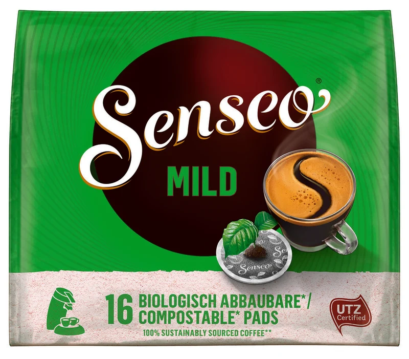 SENSEO® MILD Kaffeepads 16 Stück – UTZ-zertifiziert, Arabica