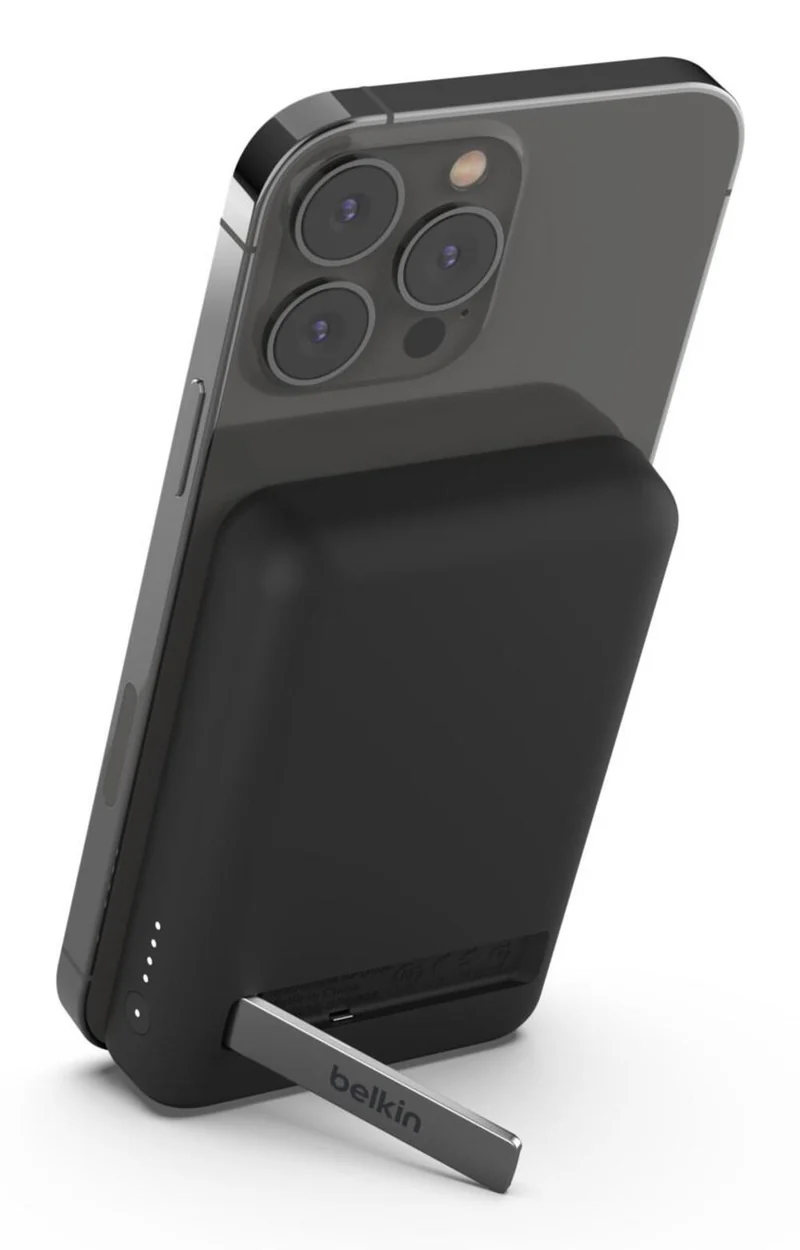 Belkin Magnetische 5000mAh Powerbank mit Ständer – Schwarz