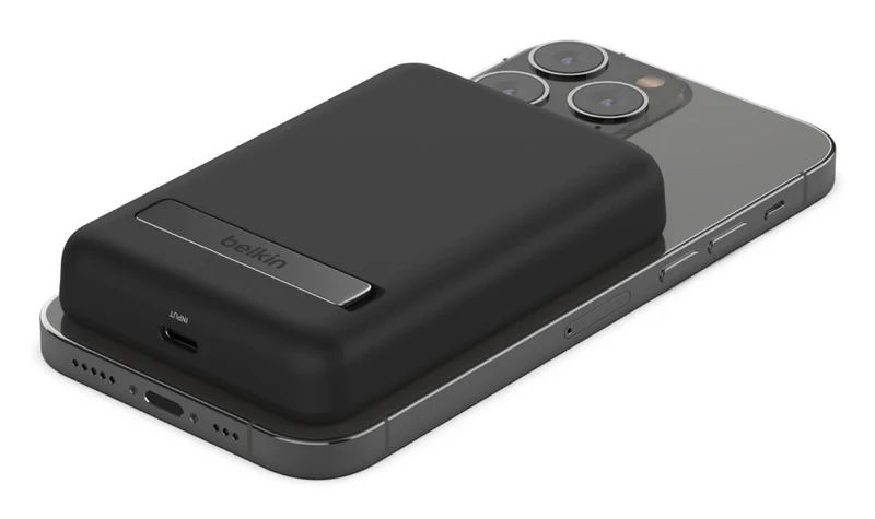 Belkin Magnetische 5000mAh Powerbank mit Ständer – Schwarz