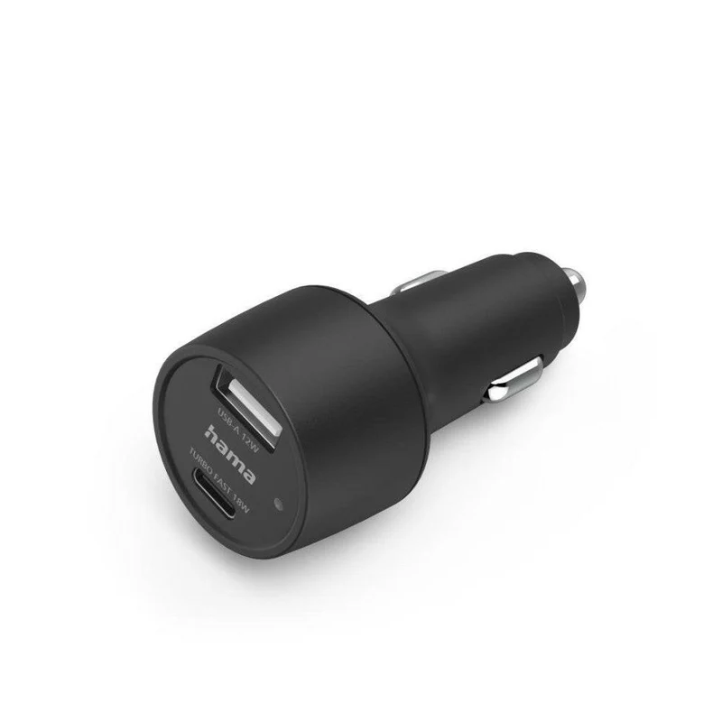 Hama KFZ-Ladegerät 30W USB-C & USB-A mit Schnellladung