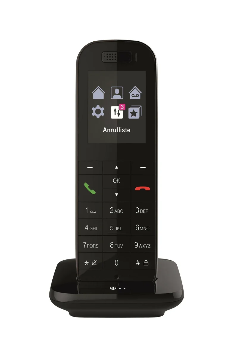 Telekom Speedphone 52 Schwarz DECT Telefon 2,4" HD Voice