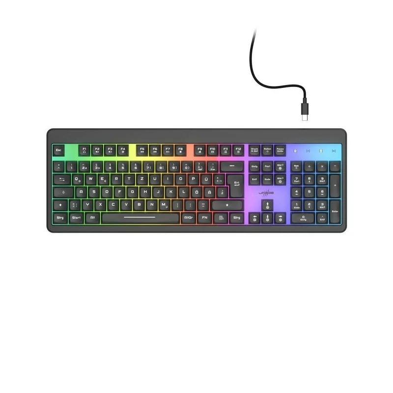 uRAGE Exodus 215 Illuminated Gaming-Tastatur Schwarz DE