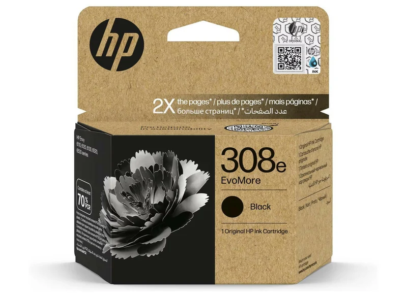 HP 308e EvoMore Schwarz Original Druckerpatrone - 320 Seiten