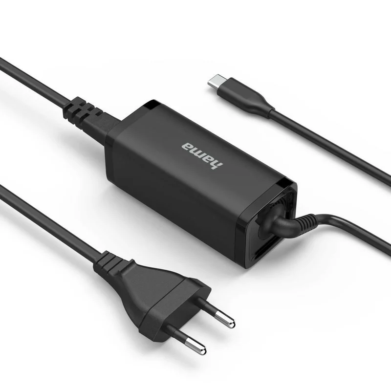 Hama USB-C Netzteil 65W GaN Power Delivery für Laptop