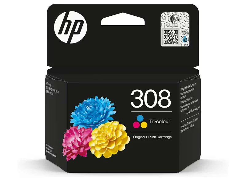 HP 308 Original Druckerpatrone Cyan/Magenta/Gelb, 120 Seiten