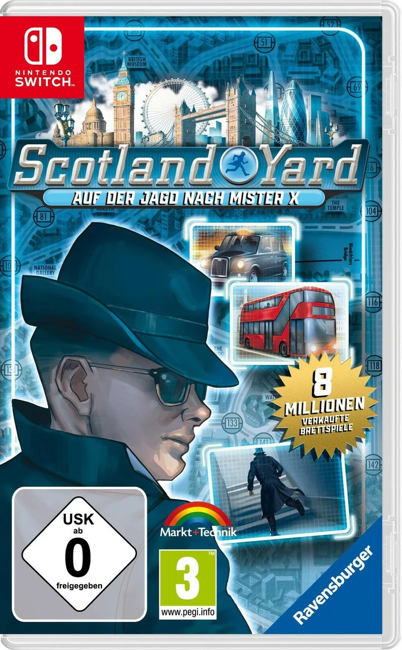 Nintendo Switch Scotland Yard Fun-Familienspiel USK:0