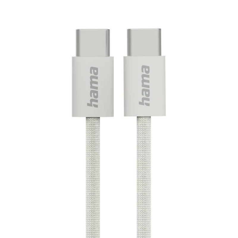 Hama USB-C Ladekabel Fabric, 1m, Beige