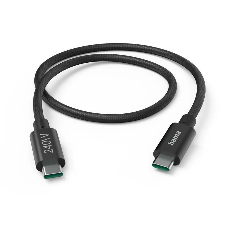 Hama USB-C Ladekabel 240W 5Gbit/s 1,5m