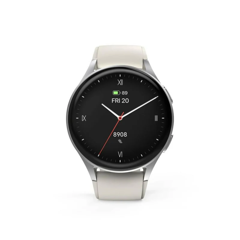 Hama Smartwatch 8900 GPS AMOLED Silber IP68 Fitnessuhr