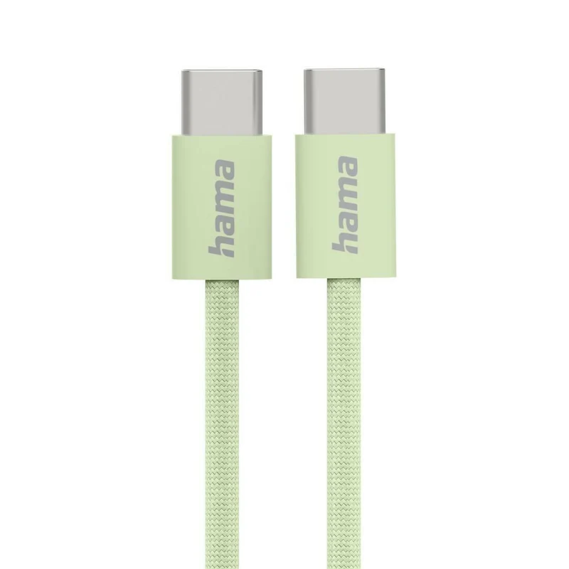 Hama Fabric USB-C Ladekabel 1m Nylon Grün Mbit/s 480
