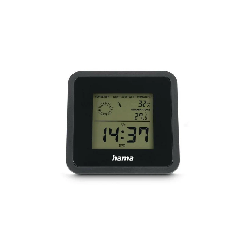 Hama Borneo Digitales Thermometer Hygrometer Innen Schwarz
