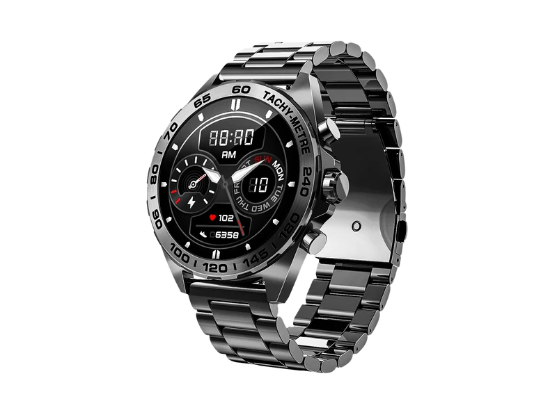 Beafon Watch 501, Black Metal - Bluetooth Smartwatch