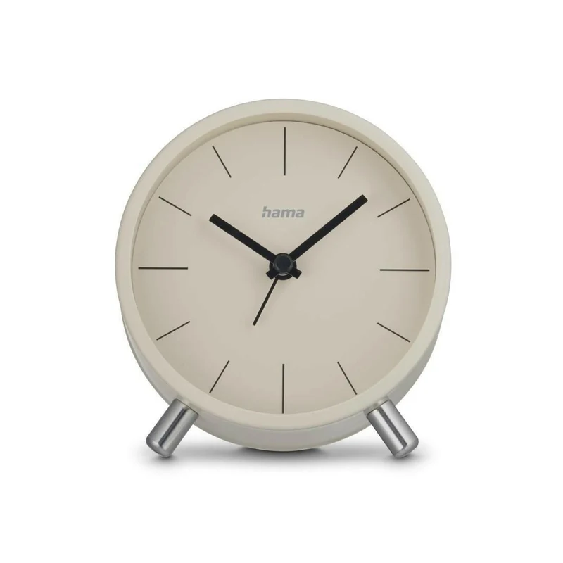 Hama Flores Funkwecker Grau/Beige DCF-Analog