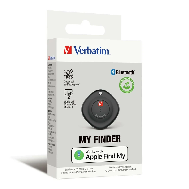 Verbatim My Finder Bluetooth Tracker Black - Bluetooth Item
