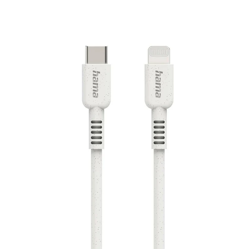 Hama USB-C auf Lightning Kabel 1m Weiß - Eco Ladegerät