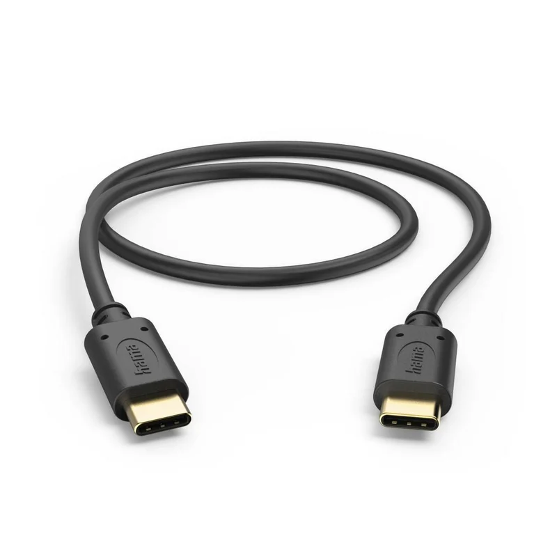 Hama USB-C Ladekabel 0,5m, Schwarz, Hochgeschwindigkeit