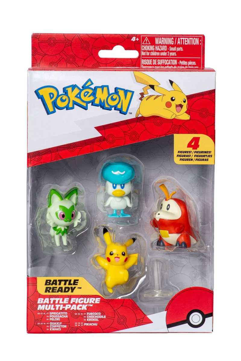 Pokémon Battle Figure 4er Pack inkl. Pikachu