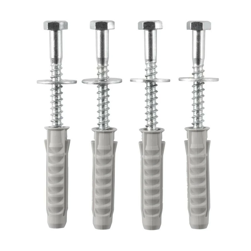 Hama Schraubensatz 8x80mm für SAT-Halter - Set mit Dübel