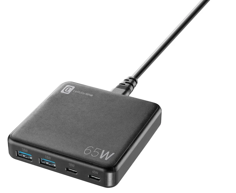 CellularLine Multipower Desk 65W GaN 4-Port Ladegerät