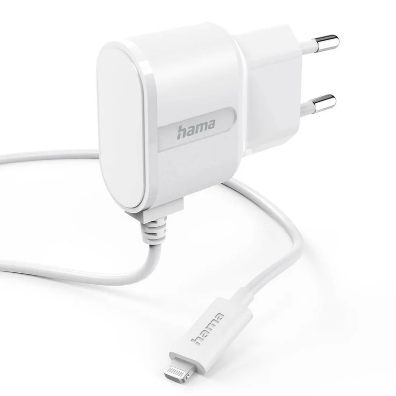 Hama Lightning-Ladegerät 5W/1A Weiß iPhone Ladegerät