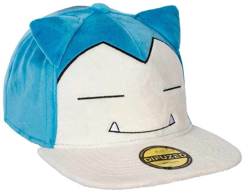 Pokémon Relaxo Plüsch Unisex Cap blau/weiß Snapback
